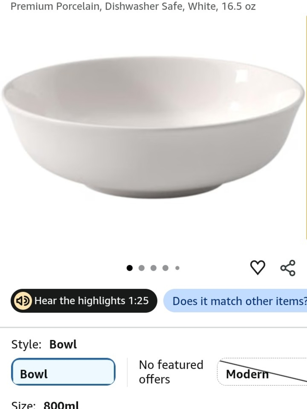 Villeroy & Boch White Porcelain Serving Bowl